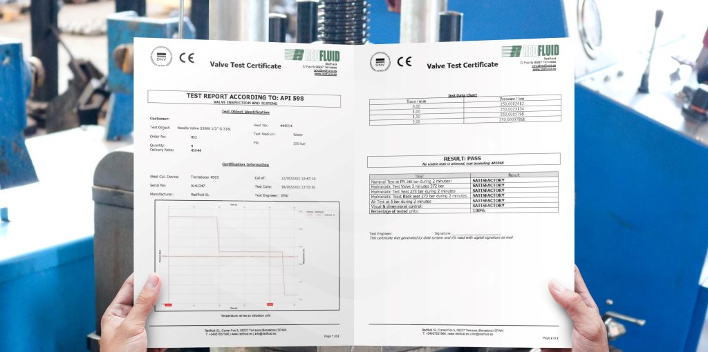 pressure test certificate template