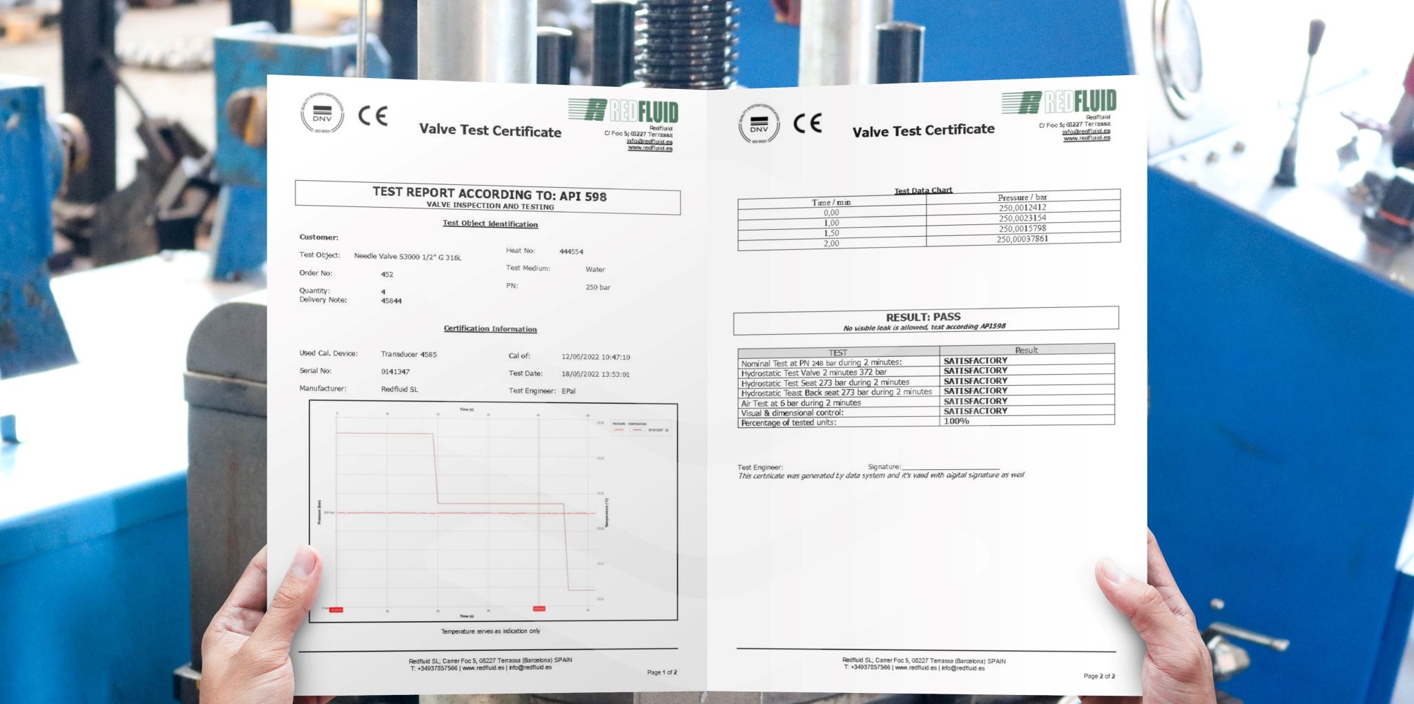 Main Pipeline Valves Certificates Redfluid   VALVE TEST CERTIFICATE API598 GRAPH 2048x1020 