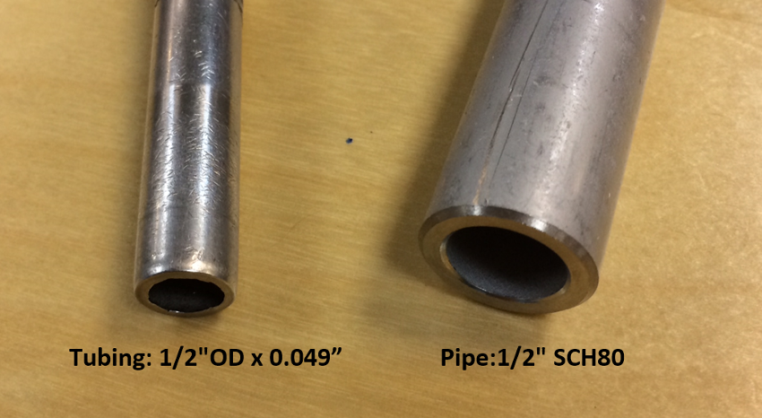 Difference between piping and tubing