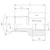 NPT - MALE - BSP - FEMALE - ADAPTOR - Imagen 2