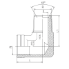 STREET ELBOW ADAPTORS -90º - Imagen 2