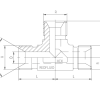 TEE ADAPTORS - BSP - MALE - Imagen 2