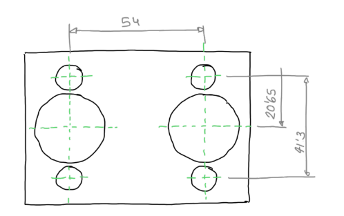 Standard of the instrument connection flange 