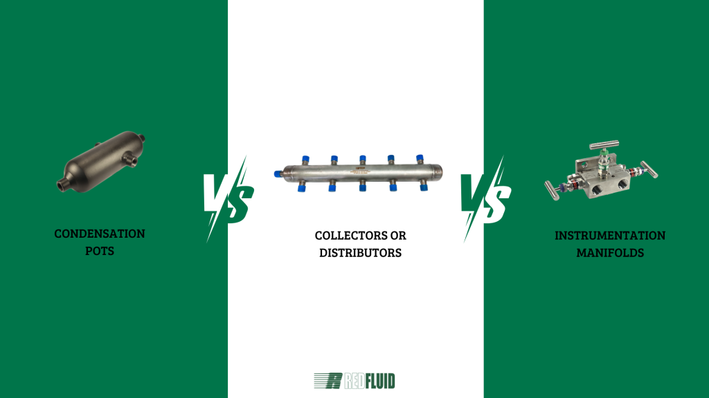 Difference between condensation pot and distributor