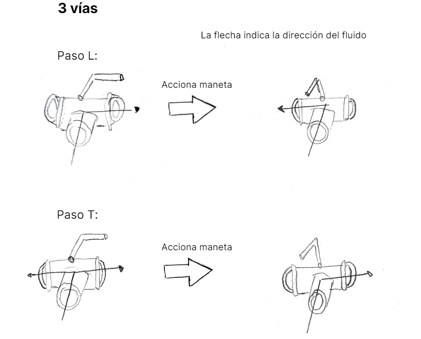 3 vías, Paso L y Paso T