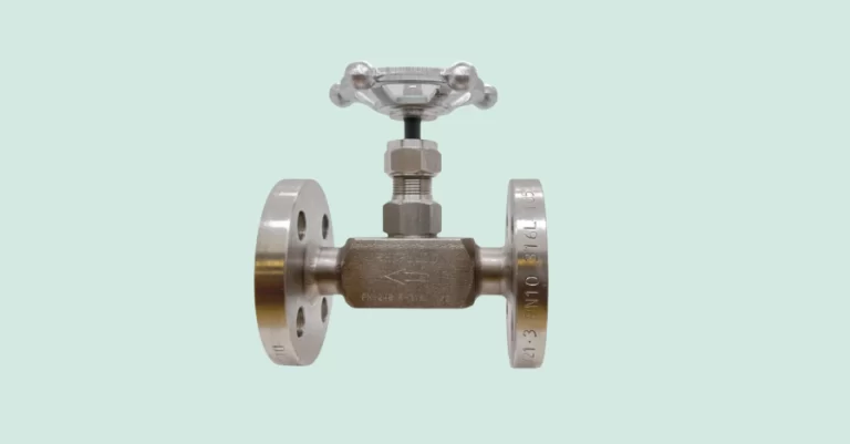 Flanged needle valve