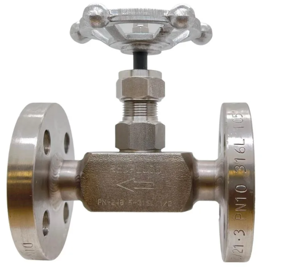 Flanged needle valve